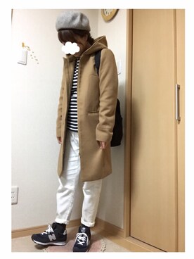 「Right-on（ライトオン）のアイテム（その他アウター）」を使った、maaaaa.さん（レディース・151cm）の冬コーディネート