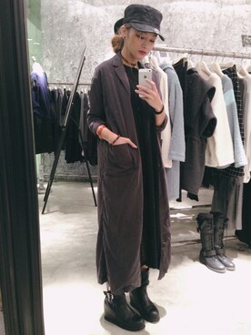 「MONKI（モンキ）のアイテム（その他アウター）」を使った、Enidlamさん（レディース・155cm）の秋コーディネート