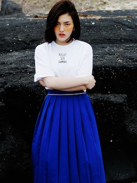 「skirt」｜「アイテム（その他）」を使った、rocketxlunchさん（レディース・166cm）の夏コーディネート