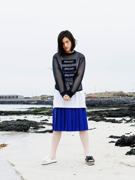 「ROCKET x LUNCH（ロケットアンドランチ）のアイテム」を使った、rocketxlunchさん（レディース・166cm）の夏コーディネート