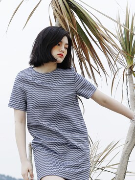 「ROCKET x LUNCH（ロケットアンドランチ）のアイテム」を使った、rocketxlunchさん（レディース・166cm）の夏コーディネート