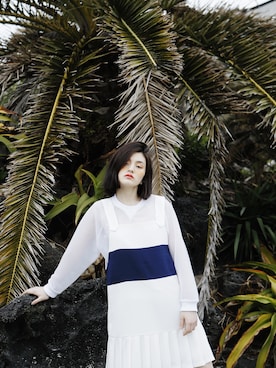 「ROCKET x LUNCH（ロケットアンドランチ）のアイテム」を使った、rocketxlunchさん（レディース・166cm）の夏コーディネート