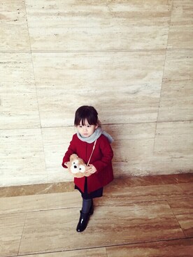 「COS（コス）のアイテム（ワンピース/ドレス）」を使った、Amelieさん（キッズ・90cm）の冬コーディネート