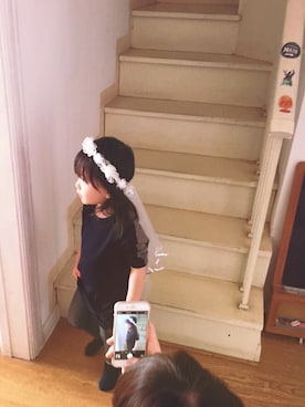 「COS（コス）のアイテム（ワンピース/ドレス）」を使った、Amelieさん（キッズ・90cm）の春コーディネート