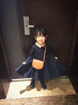「COS（コス）のアイテム（ワンピース/ドレス）」を使った、Amelieさん（キッズ・100cm）の冬コーディネート