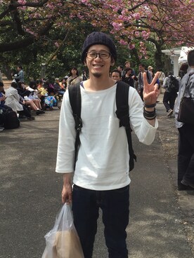 「Deviluse（Deviluse）のアイテム（パンツ）」を使った、ちっちさん（メンズ・172cm）の春コーディネート