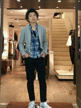 「Orobianco（オロビアンコ）のアイテム（シューズ）」を使った、shinyaさん（メンズ・174cm）の冬コーディネート