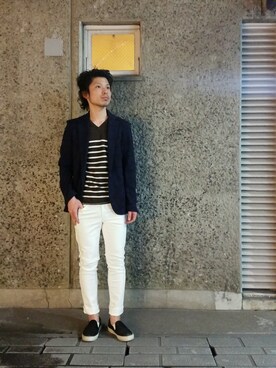 「attack the mind 7（アタックザマインドセブン）のアイテム（トップス）」を使った、shinyaさん（メンズ・174cm）の春コーディネート