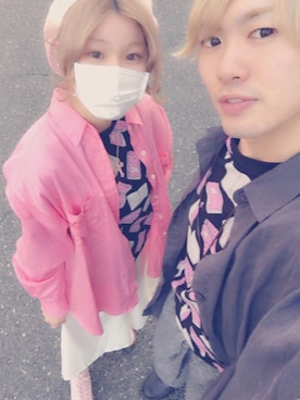 「お揃いコーデ」｜中込さん（メンズ・169cm）の春コーディネート