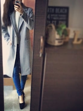 「NET（ネット）のアイテム（パンプス）」を使った、manyamieさん（レディース・162cm）の冬コーディネート