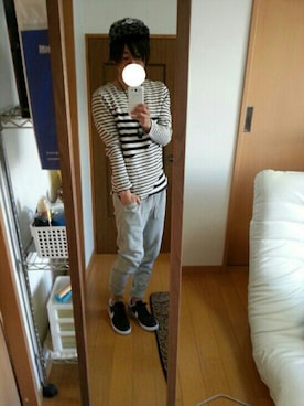 「NIKE（ナイキ）のNIKE/ナイキ グランドテラス 654495（スニーカー）」を使った、kokkyさん（メンズ・160cm）の春コーディネート