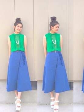 高千 真穂さん(レディース・165cm)の夏コーディネート