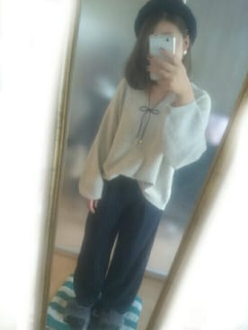 「ADPOSION（アドポーション）のアイテム（アナログ腕時計）」を使った、pyonさん（レディース・152cm）の秋コーディネート