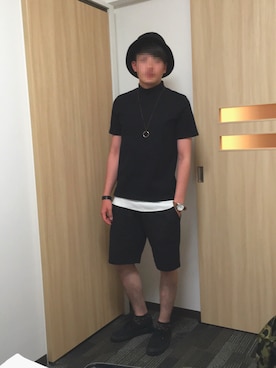 「アイテム（バングル/リストバンド）」を使った、sheeeeさん（メンズ・172cm・20代）の夏コーディネート