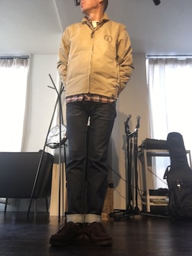 「CLUCT（クラクト）のアイテム（ジャケット/アウター）」を使った、adapterさん（メンズ・175cm）の秋コーディネート