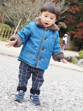 りゅーちゃんさん（キッズ・80cm）の秋コーディネート