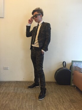 「アイテム（スーツパンツ、その他）」を使った、kenさん（メンズ・170cm）の冬コーディネート