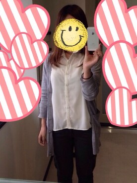 「OZOC（オゾック）のアイテム（カーゴパンツ）」を使った、ゆみ、さん（レディース・159cm）の秋コーディネート
