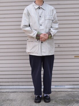 「FILA（フィラ）のアイテム（スラックス）」を使った、Kohaku Furukawaさん（メンズ・170cm）の夏コーディネート