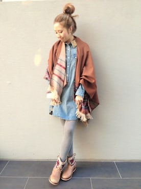 Amiさん（レディース・156cm）の冬コーディネート