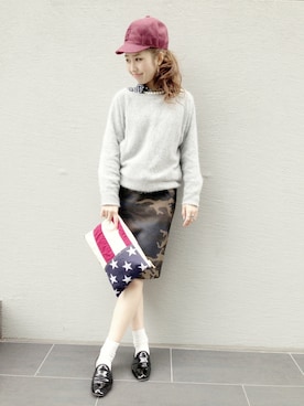 Amiさん（レディース・156cm）の冬コーディネート