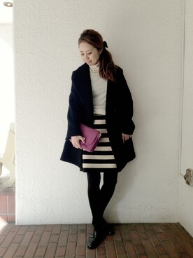 Amiさん（レディース・156cm）の冬コーディネート