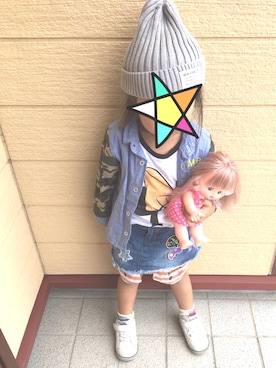 「lemoir（レモール）のアイテム」を使った、Chiiiwa★さん（キッズ・90cm）の秋コーディネート