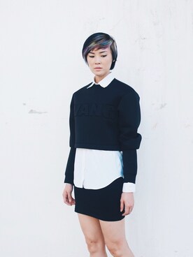 「wearsg」｜「アイテム（スウェット）」を使った、Arissa Haさん（レディース・168cm）の秋コーディネート
