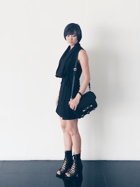 「wearsg」｜「アイテム（ハンドバッグ）」を使った、Arissa Haさん（レディース・168cm）の冬コーディネート