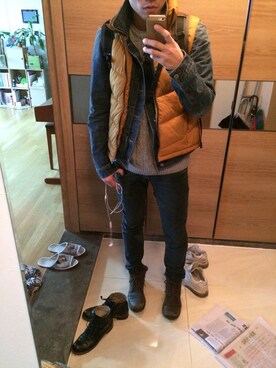 「H&M（エイチ・アンド・エム）のアイテム（ジャケット/アウター）」を使った、3'eさん（メンズ・180cm・20代）の春コーディネート