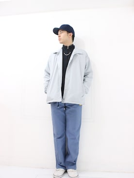 「アイテム（ナイロンジャケット）」を使った、壮さん（メンズ・178cm）の冬コーディネート