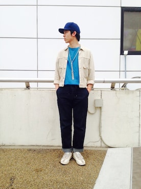 「Gosha Rubchinskiy（ゴーシャラブチンスキー）のアイテム」を使った、壮さん（メンズ・178cm）の夏コーディネート