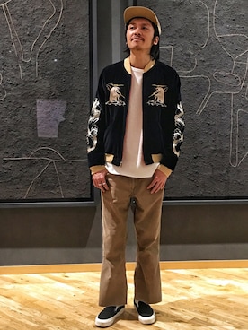 「男気japan」｜YMNさん（メンズ・175cm）の冬コーディネート