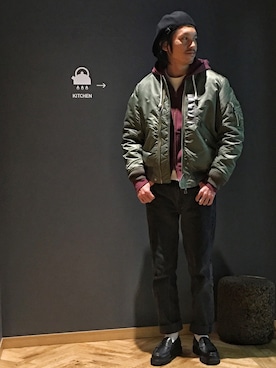 「男気japan」｜YMNさん（メンズ・175cm）の冬コーディネート