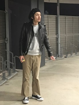 「男気japan」｜YMNさん（メンズ・175cm）の春コーディネート