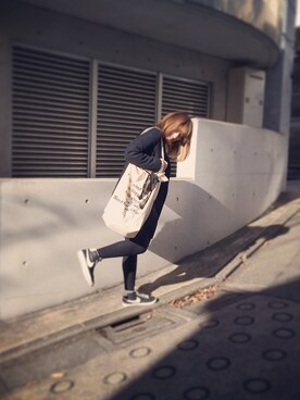 「エコバッグ」｜「アイテム（福袋/福箱）」を使った、yukaさん（レディース・158cm）の冬コーディネート