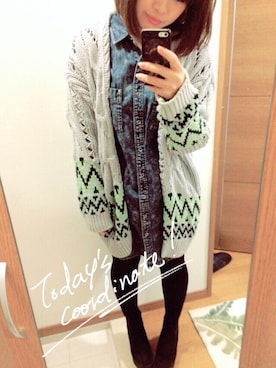 「Another Edition」｜「アイテム（ブーティ）」を使った、kasumi*さん（レディース・153cm）の冬コーディネート