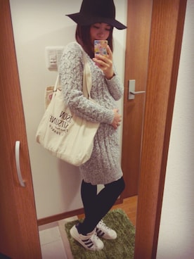 「MAISON KITSUNE」｜「アイテム（チェスターコート）」を使った、kasumi*さん（レディース・153cm）の秋コーディネート
