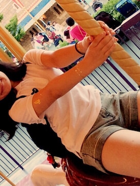 「COMME des GARCONS（コムデギャルソン）のComme des Garçons Cotton Piqué Polo（ポロシャツ、ホワイト系）」を使った、meg さん（レディース・155cm）の秋コーディネート