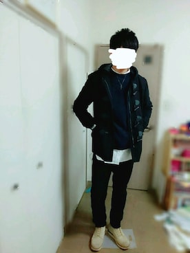 「Subciety（サブサエティ）のアイテム（ダッフルコート）」を使った、koheiさん（メンズ・180cm）の冬コーディネート