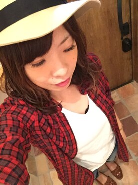 「レプシィム(LEPSIM)」｜「アイテム（モカシン/デッキシューズ）」を使った、FUU♡さん（レディース・158cm）の秋コーディネート