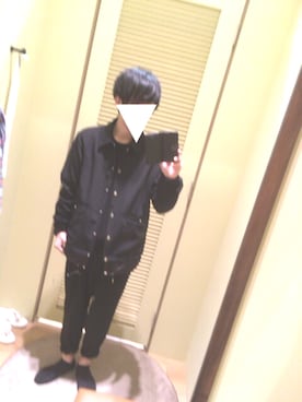 「lot holon（ロットホロン）のアイテム（ブルゾン）」を使った、s.さん（メンズ・163cm）の冬コーディネート