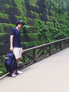 「SUPERGA（スペルガ）のアイテム」を使った、MiULiiR Tanakaさん（メンズ・170cm）の夏コーディネート