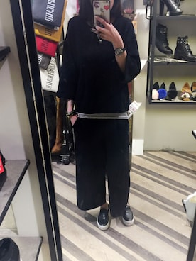 「STYLENANDA（スタイルナンダ）のアイテム（オールインワン・サロペット）」を使った、張妮妮さん（レディース・168cm）の冬コーディネート