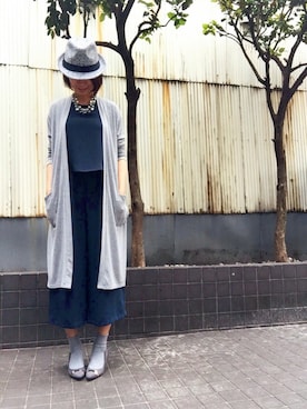 「ZARA（ザラ）のアイテム（つなぎ/オールインワン）」を使った、ことぶき。さん（レディース・157cm）の秋コーディネート