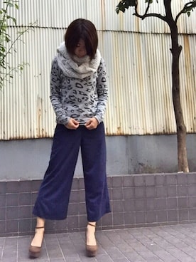 「スヌード」｜ことぶき。さん（レディース・157cm）の秋コーディネート