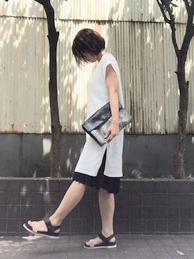 「C.ali（カリ）のアイテム」を使った、ことぶき。さん（レディース・156cm）の夏コーディネート