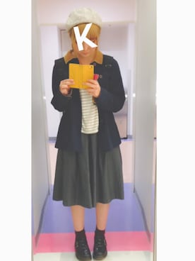 「SM2（エスエムツー）のアイテム（ブルゾン）」を使った、きーこさん（レディース・154cm）の秋コーディネート