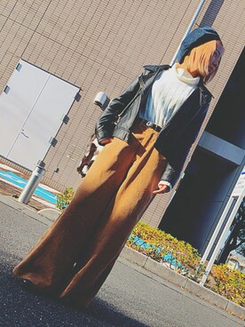 「RAY CASSIN（レイカズン）のアイテム（ハンチング/ベレー帽）」を使った、つじちゃんさん（レディース・155cm）の冬コーディネート