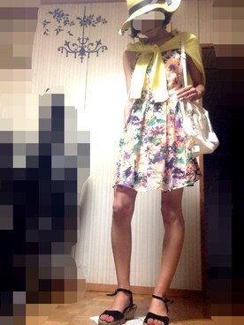 「ハットコーデ」｜あろまんØさん（レディース・160cm）の春コーディネート